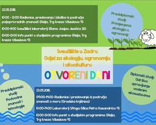 Dan otvorenih vrata Odjela za ekologiju, agronomiju i akvakulturu